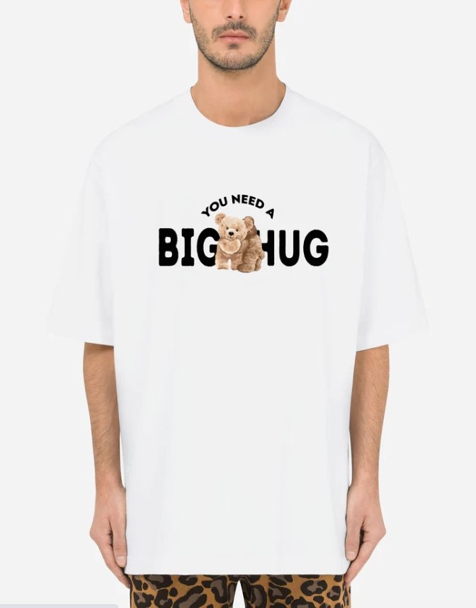 Need a Hug Cotton T-shirt - EUG FASHION