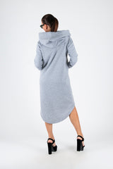 Plus Size Hooded Dress TAYLOR - EUG FASHION