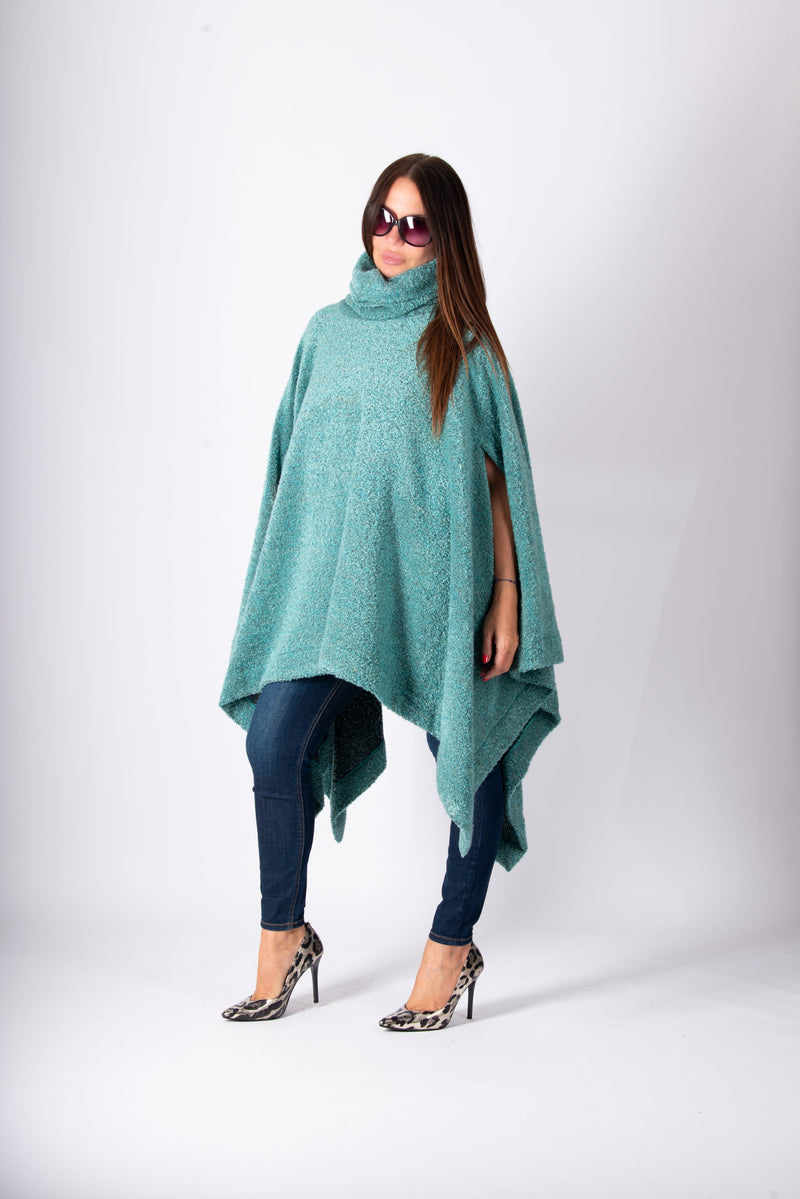 EVA Knitted Poncho - D FOLD CLOTHING