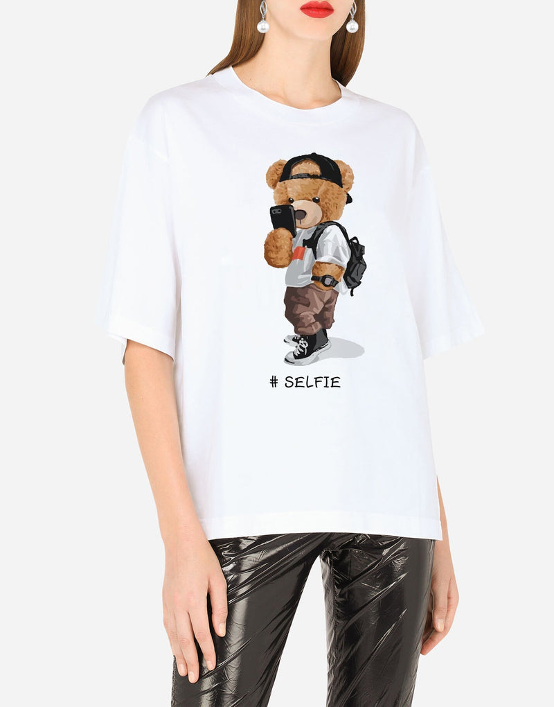 Selfie Cotton T-shirt - EUG FASHION