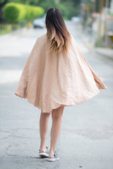 Short Linen Dress Jennifer - EUG FASHION