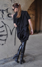 D Fold Clothing brand ADELINA Short sleeves Tunic - Chic and comfortable poly viscose fabric perfect for Spring-Summer.