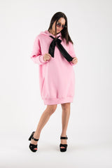 Sweatshirt Hooded Pink Dress MOLLY SALE - EUG FASHION