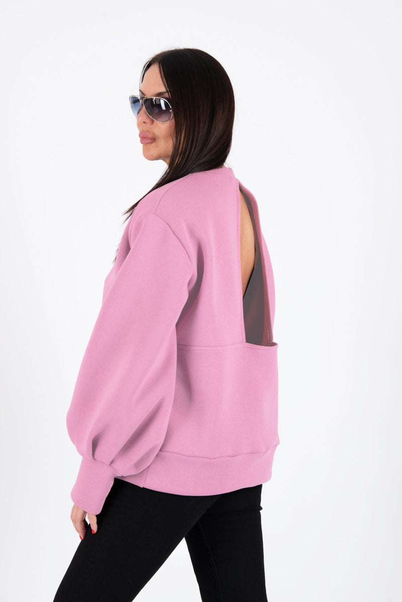 Sweatshirt Puff Sleeves ANJI - EUG FASHION