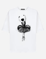 T shirt with Ballerina - EUG FASHION