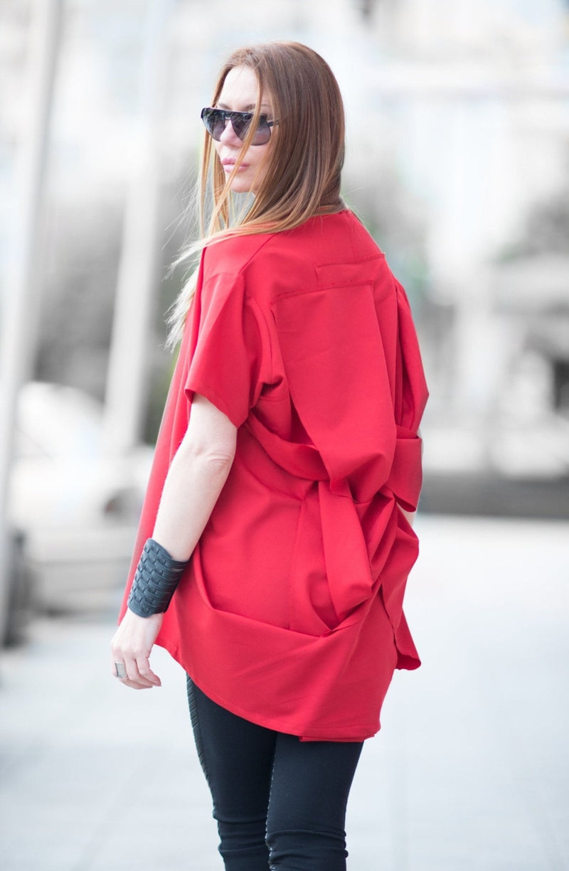 DFold Clothing brand ADELINA Short sleeves Tunic - Chic and comfortable poly viscose fabric perfect for Spring-Summer.