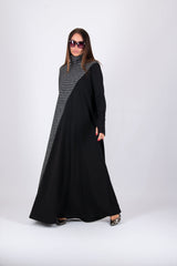 Turtleneck A line Long Dress VIVIAN - EUG FASHION