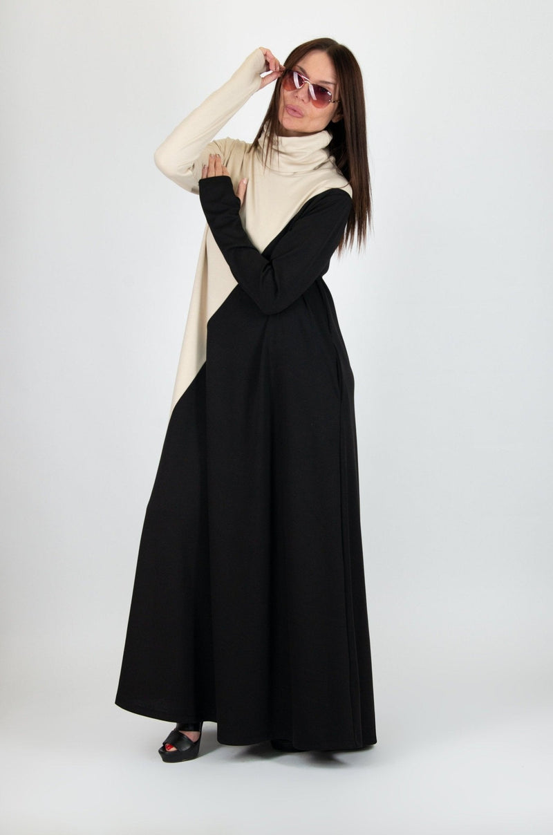 Turtleneck Long Dress VIVIAN - EUG FASHION