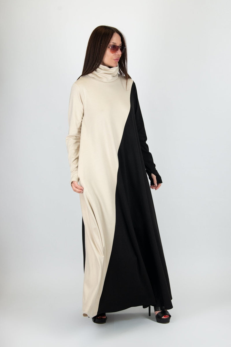 Turtleneck Long Dress VIVIAN - EUG FASHION