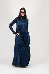 Turtleneck Velvet Dress VALERIE - EUG FASHION