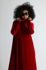 Turtleneck Velvet Dress VALERIE - EUG FASHION