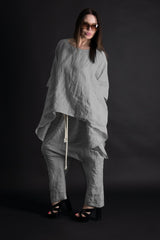  DFold Clothing ALEXA Two-Piece Linen Outfit - Front View