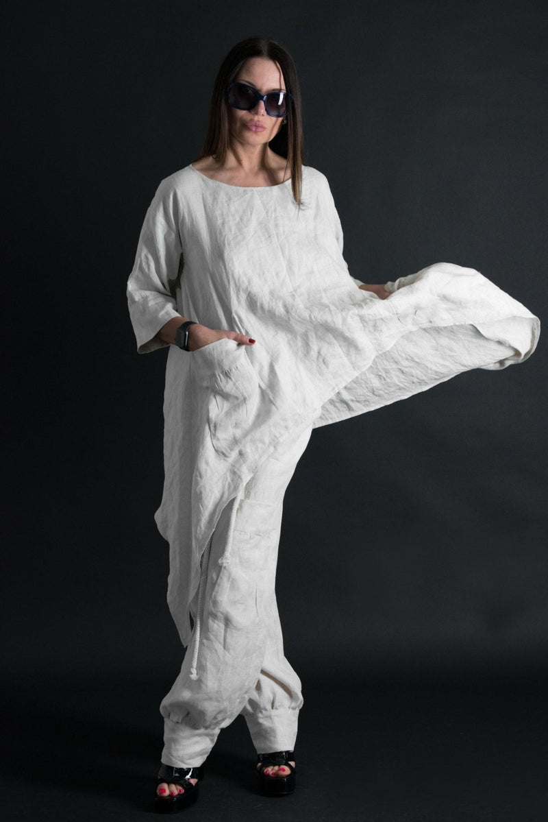 Elegant Two-Piece linen set Amanda from DFold Clothing