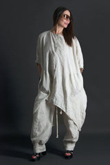 Elegant linen tunic from DFold Clothing's ALISON Two-Piece Set.