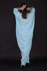 Elegant linen tunic from DFold Clothing's ALISON Two-Piece Set.