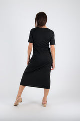 V Neck Jersey Dress KRISTA