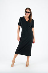 V Neck Jersey Dress KRISTA