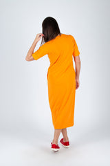 V Neck Jersey Dress KRISTA - EUG FASHION