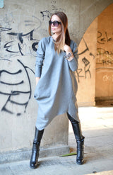 Autumn Winter Dress HOLLY - Luxurious Cashmere Wool Blend Dress D FOLD CLOTHING