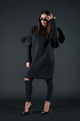 Winter Neoprene Dress ESTER - EUG FASHION