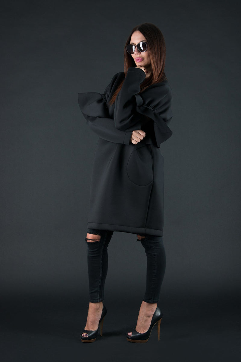 Winter Neoprene Dress ESTER - EUG FASHION