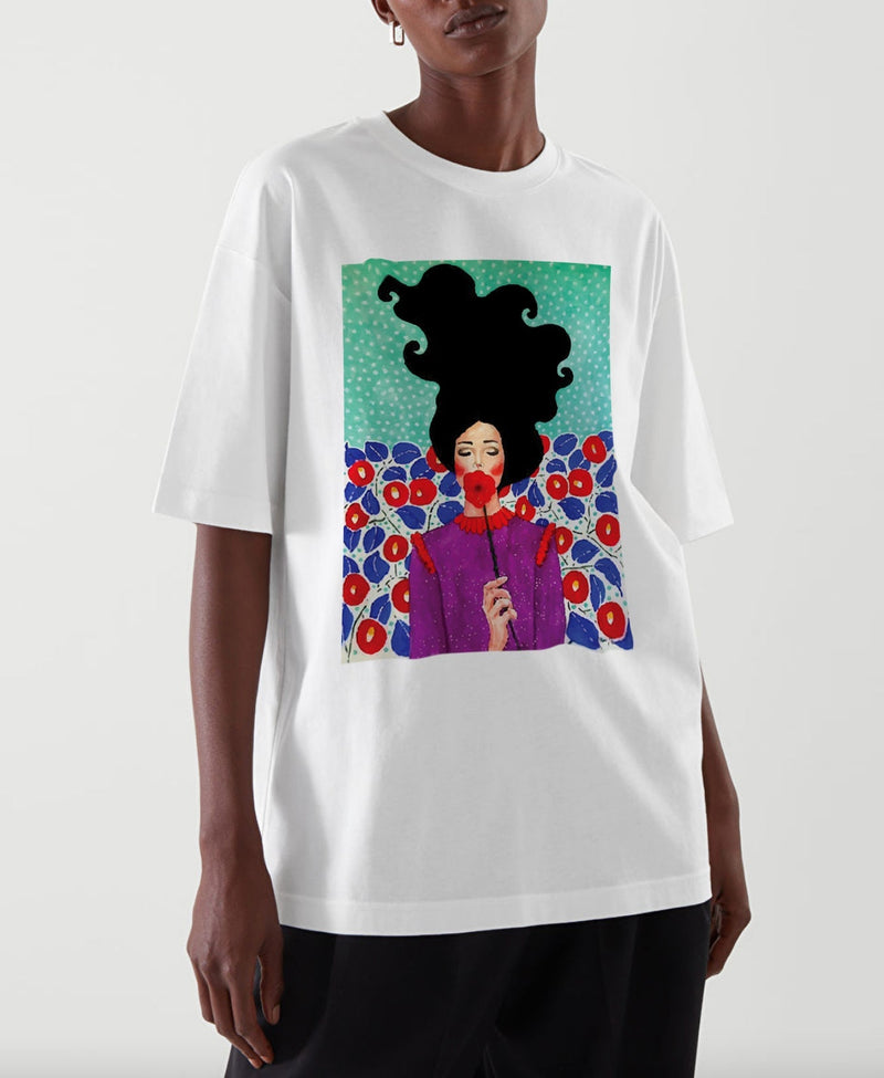 Woman Cotton Art Tee - EUG FASHION