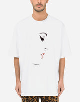 Woman Face Cotton T-shirt - EUG FASHION