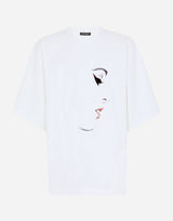 Woman Face Cotton T-shirt - EUG FASHION