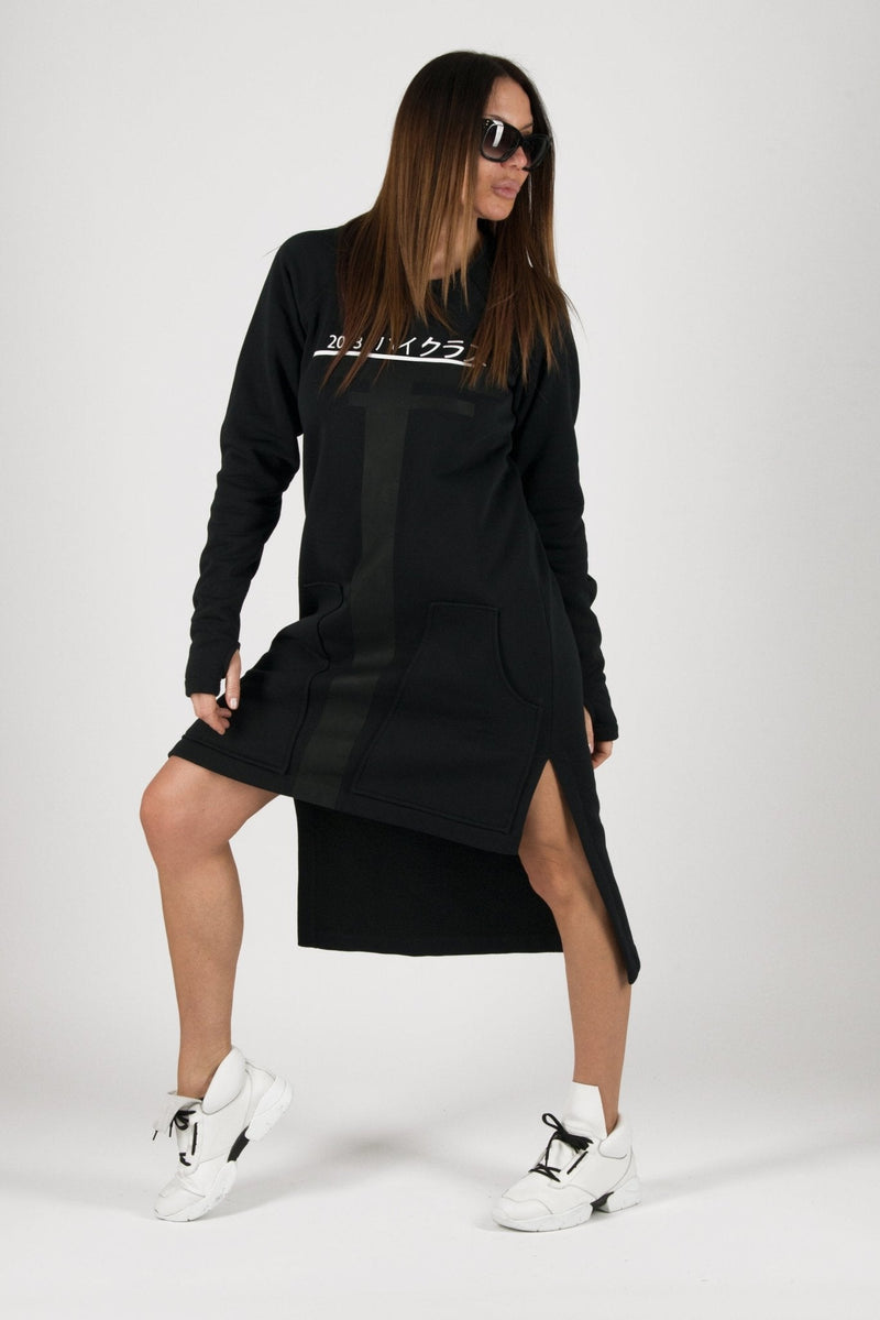Woman Sweatshirt Dress IZABEL - EUG FASHION