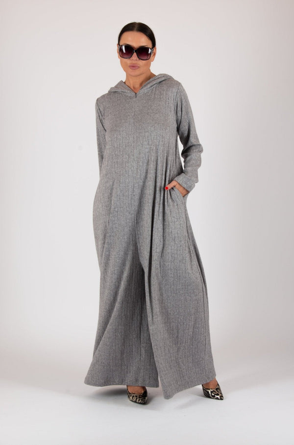Wool Hooded Jumpsuit LINA - EUG FASHION