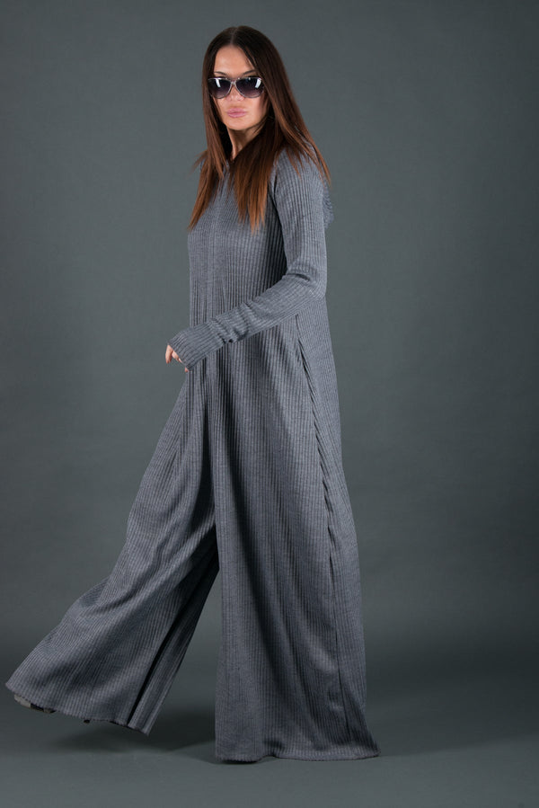 Wool Hooded Jumpsuit LINA - EUG FASHION