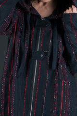 Wool Hooded Maxi Vest NINA - EUG FASHION